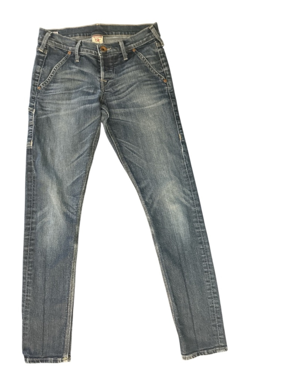 True Religion Women’s Brianna Boyfriend Workwear Distressed Jeans Size 25